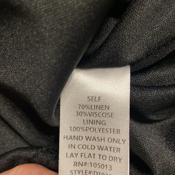 Savanna Jane Linen Black Dress size L brand new length 36” bust 38/40” - Picture 7 of 12